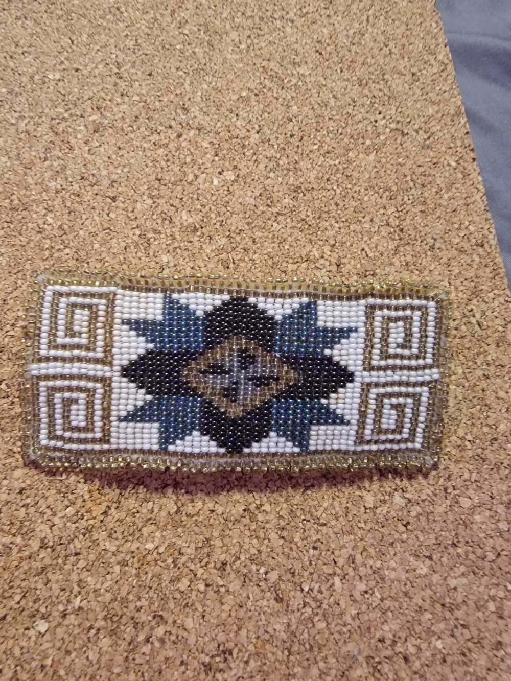 Alaskan Handmade Beaded Hair Barrette